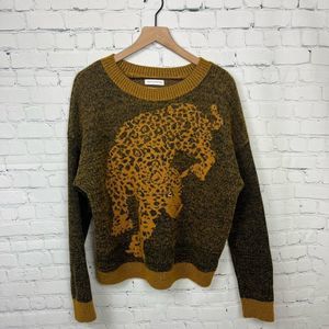 Urban Outfitters Leopard Crewneck Sweater